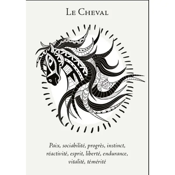 Carte "Le Cheval" de la Boîte du Chaman | Dans les Yeux de Gaia