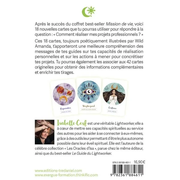 Coffret Mission de Vie - Isabelle Cerf, vue de dos | Dans les Yeux de Gaïa