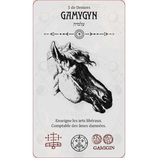 Carte "Gamygyn" Le Tarot Occulte - Travis McHenry | Dans les Yeux de Gaïa