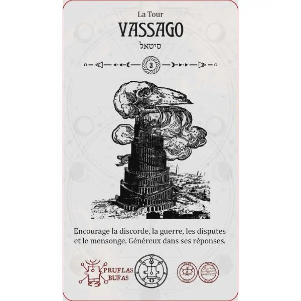 Carte "Vassago" Le Tarot Occulte - Travis McHenry | Dans les Yeux de Gaïa