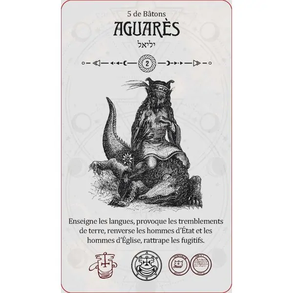 Carte "Aguarès" Le Tarot Occulte - Travis McHenry | Dans les Yeux de Gaïa