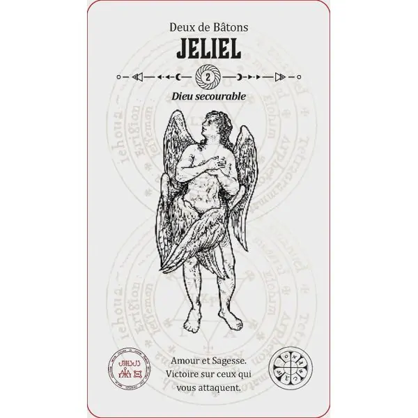 Carte "Jeliel" - Tarot Angélique | Dans les Yeux de Gaïa