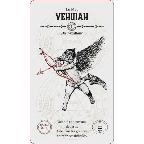 Carte "Vehuiah" - Tarot Angélique | Dans les Yeux de Gaïa
