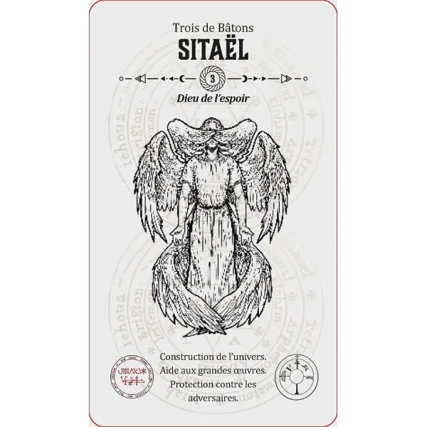 Carte "Sitaël" - Tarot Angélique | Dans les Yeux de Gaïa