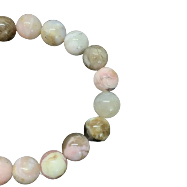 Bracelet Opale Rose 10 mm 3 - Lithothérapie |Dans les Yeux de Gaïa