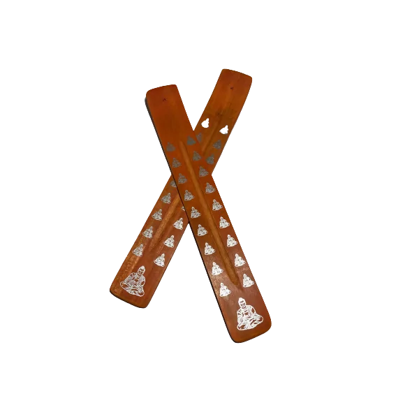 Porte encens en bois orange | Accessoires pour Encens | Dans les yeux de Gaïa
