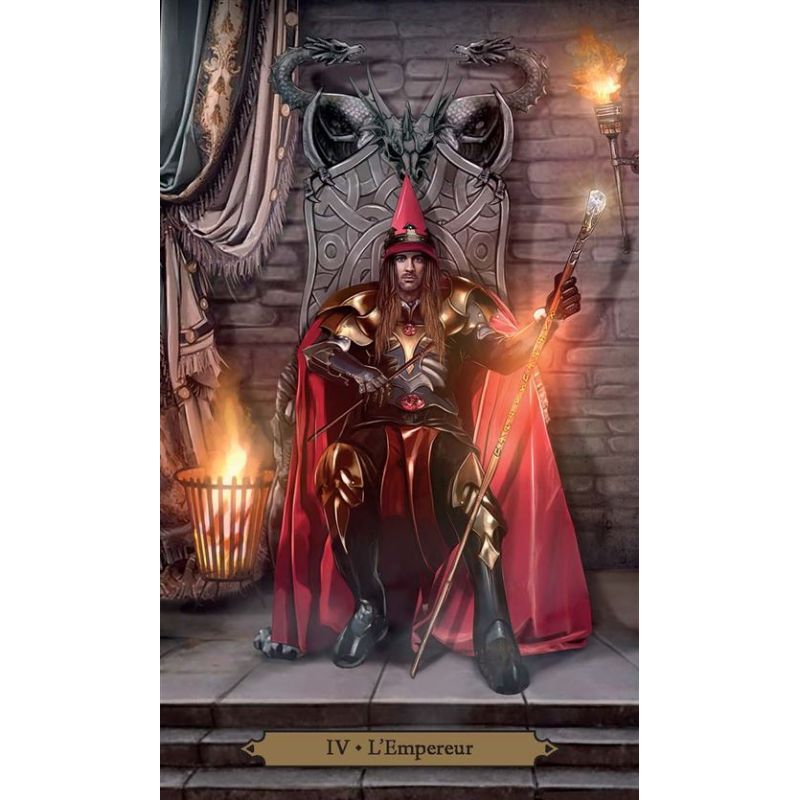 Le tarot des Enchanteurs tarot divinatoire 78 cartes + livre 246p  ,Français,neuf