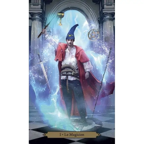 Coffret Le Tarot des enchanteurs - Carte Le Magicien | Dans les Yeux de Gaïa