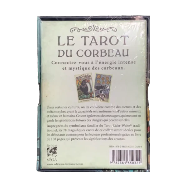 Le Tarot du Corbeau - Coffret de dos | Dans les Yeux de Gaïa