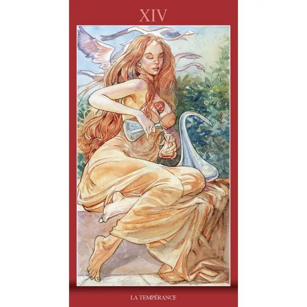 Tarot de la Magie Erotique - carte XIV | Dans les Yeux de Gaïa