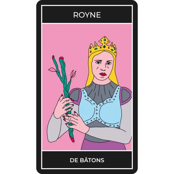 Carte "Royne" du Tarot des Roynes de Jeanne Guerard | Dans les Yeux de Gaia