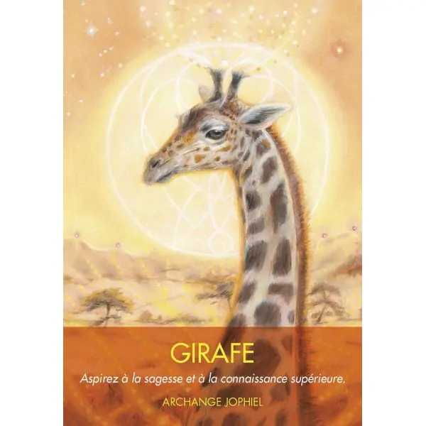 Carte "Girafe" des Archanges du Monde Animal - Diana Cooper | Dans les Yeux de Gaia
