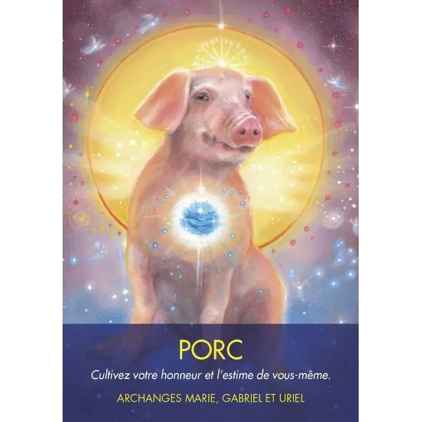 Carte "Porc" des Archanges du Monde Animal - Diana Cooper | Dans les Yeux de Gaia