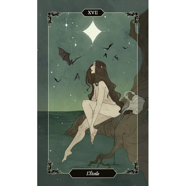 Carte "Étoile" de Dark Wood Tarot - Sacha Graham | Dans les Yeux de Gaia