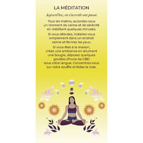 Holistic Beauty par Mélanie Huynh - Carte "La méditation" | Dans les Yeux de Gaïa