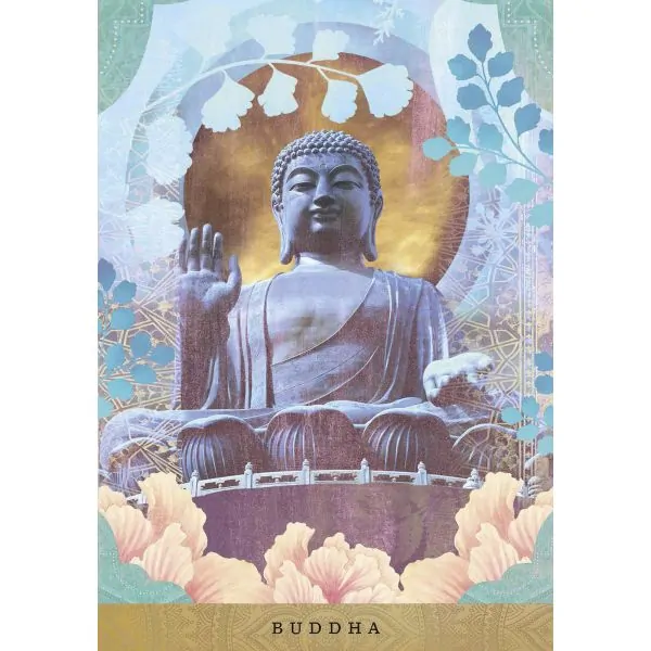 La voie du Yoga - Sahara Rose - Carte Buddha | Dans les Yeux de Gaia