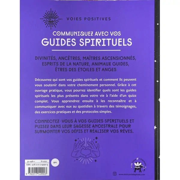 Communiquez avec vos guides spirituels - quatrième de couverture | Dans les Yeux de Gaïa