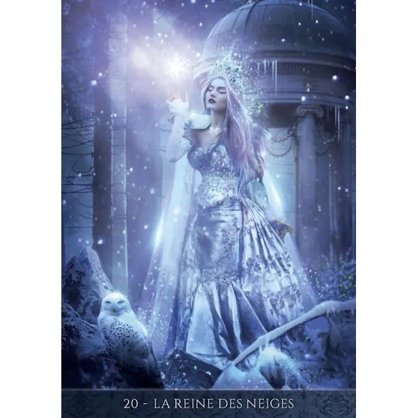 L'Oracle de la Nuit - Alexandra V. Bach - Carte la Reine des Neiges | Dans les Yeux de Gaia
