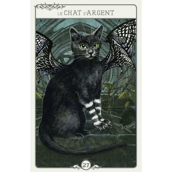 L'Oracle des Créatures Légendaires - Séverine Pineaux - Carte le Chat d'Argent |Dans les Yeux de Gaïa