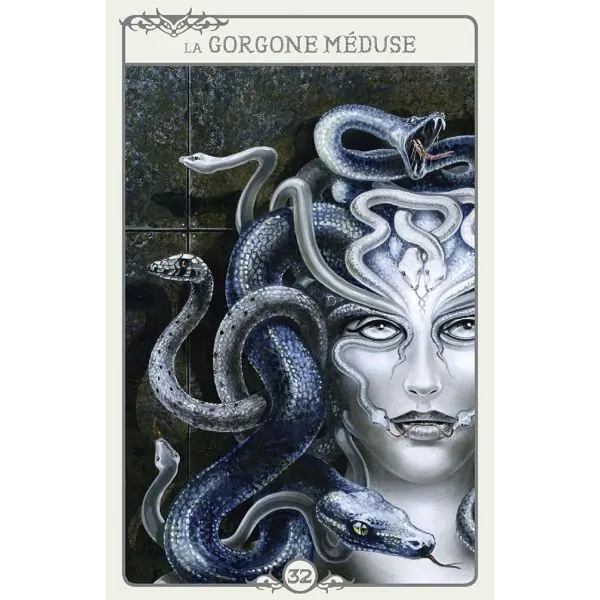 L'Oracle des Créatures Légendaires - Séverine Pineaux - Carte la Gorgone Méduse |Dans les Yeux de Gaïa