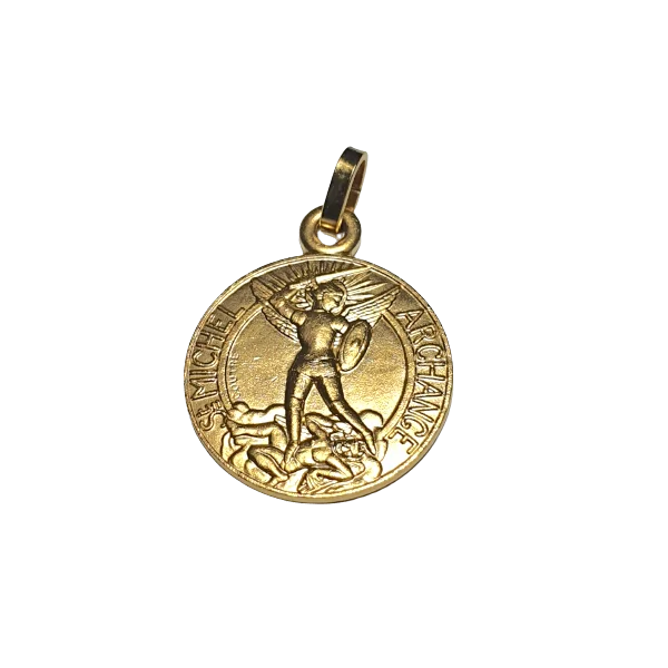 Médaille St Michel Doré |Dans les Yeux de Gaïa - recto -