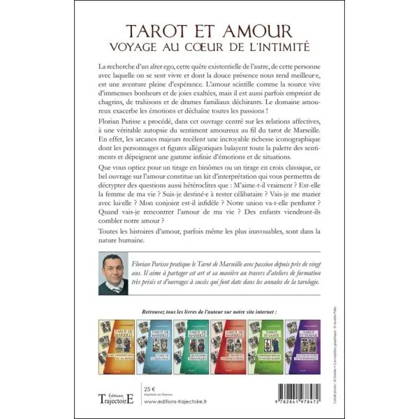 Tarot et Amour - Voyage au Cœur de l'Intimité - Quatrième de couverture | Dans les Yeux de Gaïa