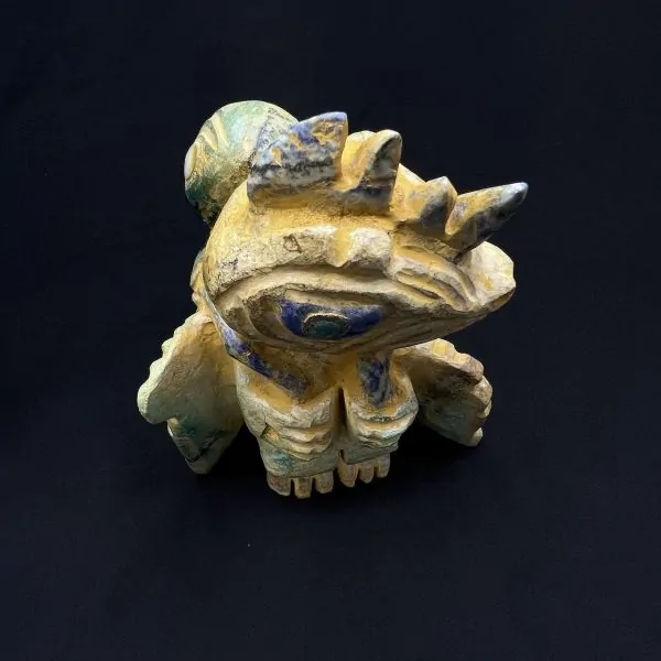 Sculpture Union Dragon et Ufologie vue de face et de haut | Dans les Yeux de Gaïa