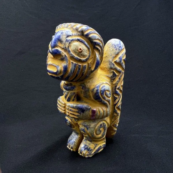 Sculpture Conscience angélique de Pachamama vue de gauche | Dans les Yeux de Gaïa