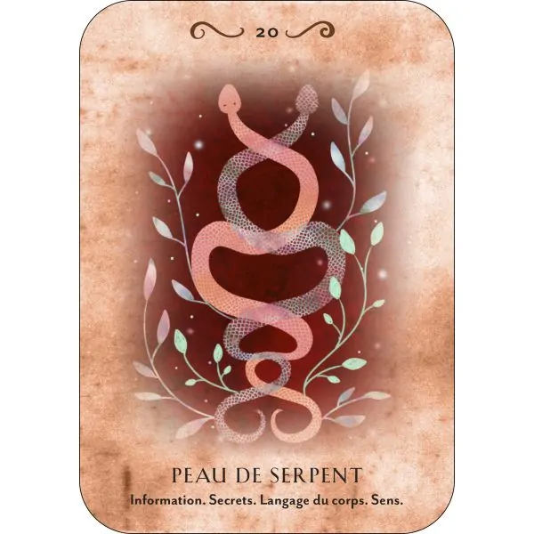 Carte "Peau de serpent" de l'oracle de Magie Pure | Dans les Yeux de Gaia