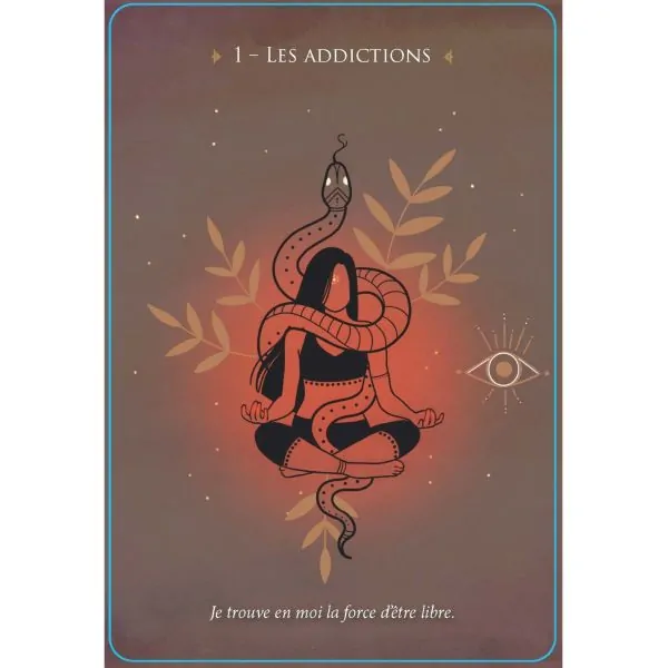 Carte "Les addictions" de l'oracle Miroir de ton âme | Dans les Yeux de Gaia