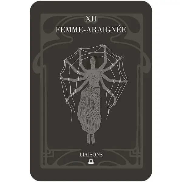 Carte "Femme-araignée" du Mythicon - Oracle des Créatures Légendaires | Dans les Yeux de Gaia