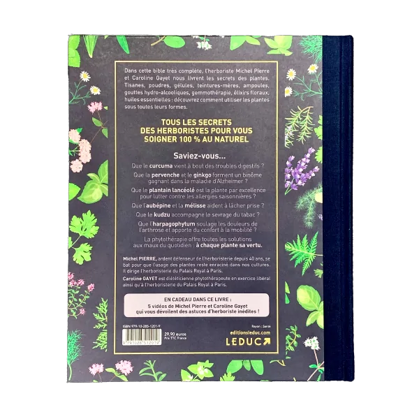Ma Bible de l'Herboristerie - Quatrième de couverture | Dans les Yeux de Gaïa