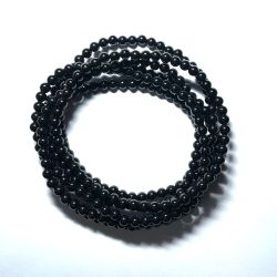 Bracelet en Spinelle noir 4mm
