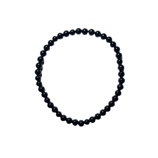 Bracelet en Spinelle noir - 4mm | Dans les Yeux de Gaïa