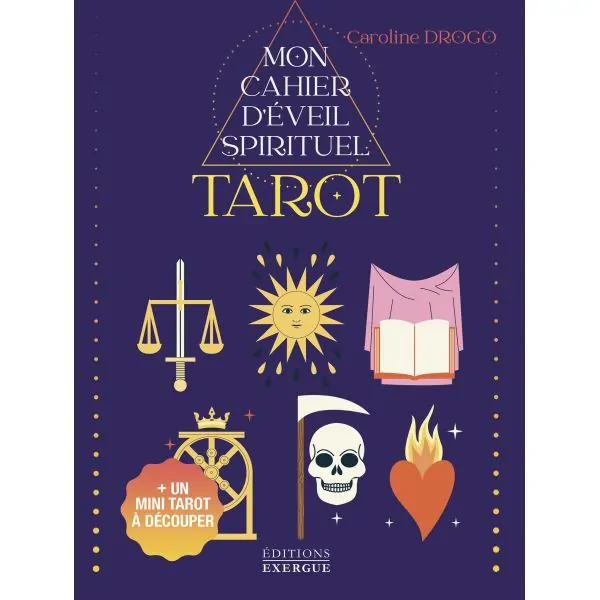 Mon cahier d'éveil spirituel - Tarot - Première de couverture | Dans les Yeux de Gaïa