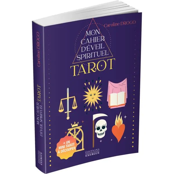 Mon cahier d'éveil spirituel - Tarot - Livre de profil | Dans les Yeux de Gaïa