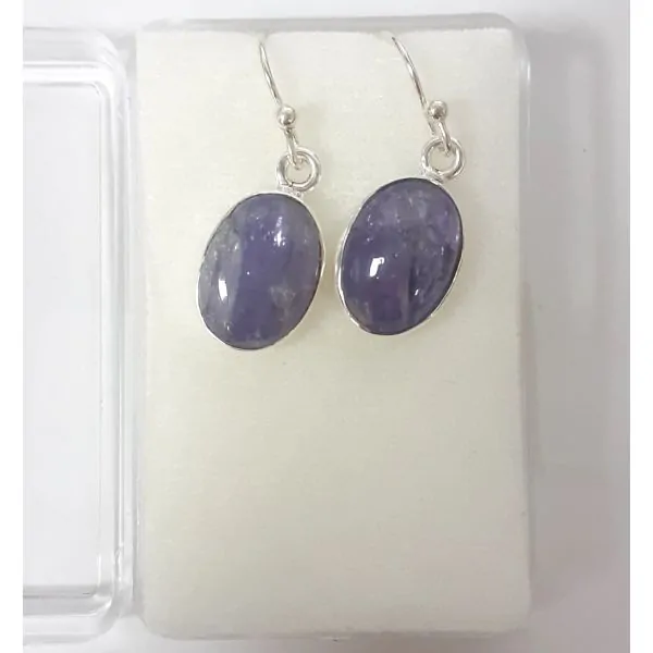 Tanzanite en boucles d'oreilles l Dans les Yeux de Gaïa