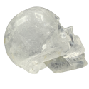 Crâne articulé en Cristal de Roche - de côté | Dans les Yeux de Gaïa