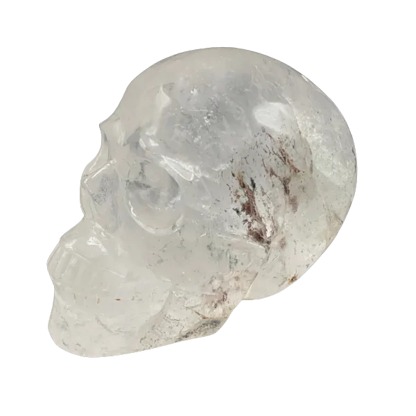 Crâne en Cristal de Roche 3 - Lithothérapie - Sculpture de collection |Dans les Yeux de Gaïa