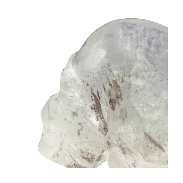 Crâne en Cristal de Roche 5 - Lithothérapie - Sculpture de collection |Dans les Yeux de Gaïa