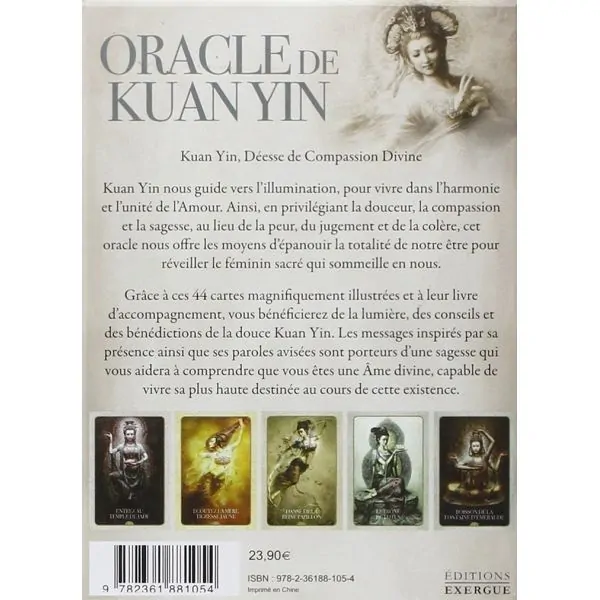 Oracle de Kuan Yin - Coffret de dos | Dans les Yeux de Gaïa