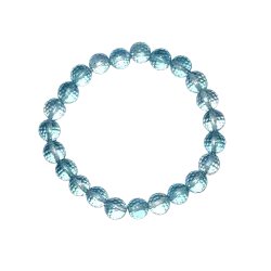Bracelet Aqua Aura perles 8mm | Dans les Yeux de Gaïa