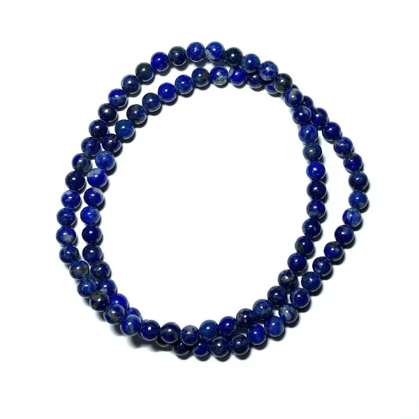 Bracelet Lapis Lazuli perles rondes 4mm | Bracelets en Pierres | Dans les yeux de Gaïa