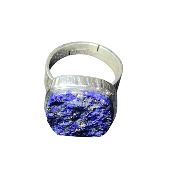 Bague en Lapis-Lazuli serti sur Argent 925 4 - Lithothérapie |Dans les Yeux de Gaïa