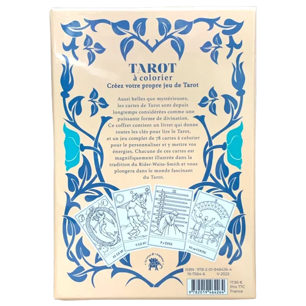 Tarot à Colorier - Coffret de dos | Dans les Yeux de Gaïa