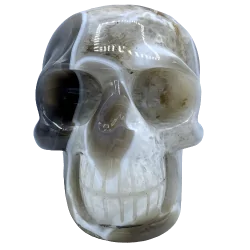 Crâne en Agate - de face | Dans les yeux de Gaïa