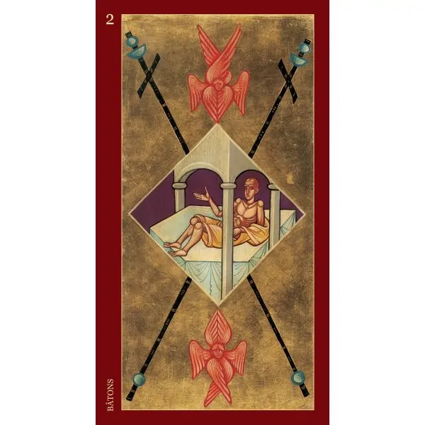 Carte "bâtons" du tarot des Tsars | Dans les Yeux de Gaia