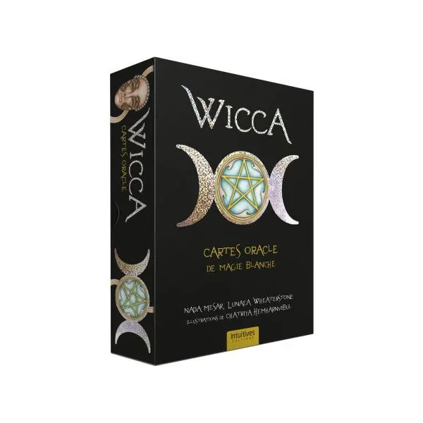 Wicca - Cartes oracle de magie blanche - Coffret de profil | Dans les Yeux de Gaïa