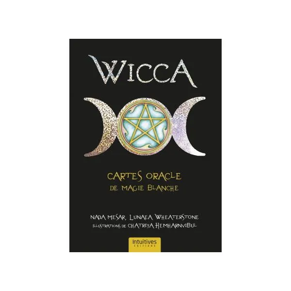 Wicca - Cartes oracle de magie blanche - Coffret de face | Dans les Yeux de Gaïa