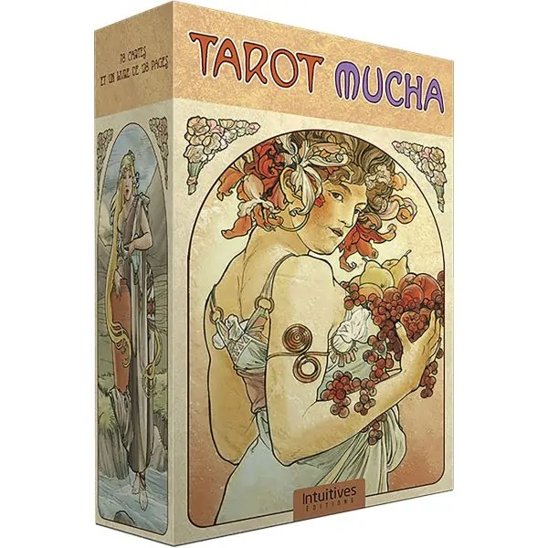 Tarot Mucha - Coffret de profil | Dans les Yeux de Gaïa